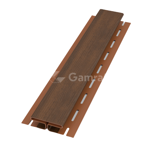PODSUFITKA GAMRAT LISTWA PVC typu H (dł. 3mb/szt.) ORZECH