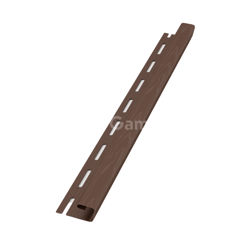 PODSUFITKA GAMRAT LISTWA PVC typu J (dł. 3mb/szt.) BRĄZ (RAL 8016)