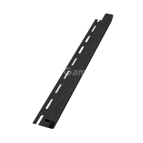 PODSUFITKA GAMRAT LISTWA PVC typu J (dł. 3mb/szt.) CZARNY (RAL 9005)
