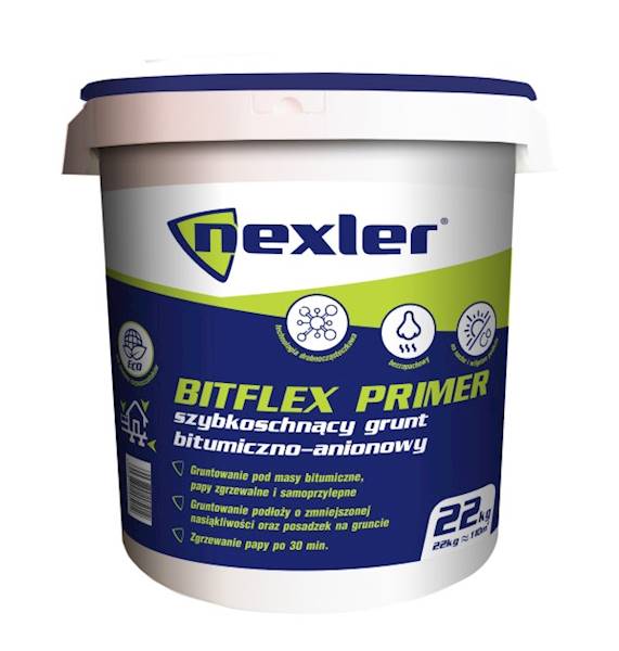BITFLEX PRIMER NEXLER WODNY GRUNT BITUM. SZYBKOSCHNĄCY (22 kg/op.)