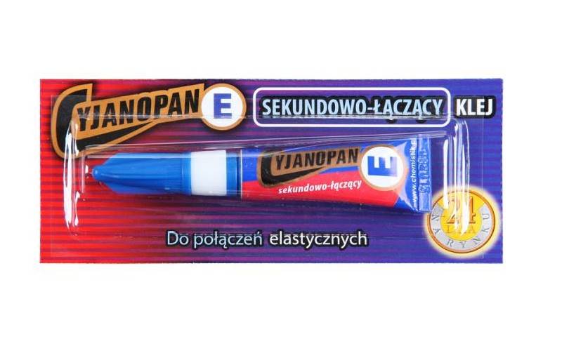 Klej cyjanopanowy PS/PE/ME - Cyjanopan E niebieski