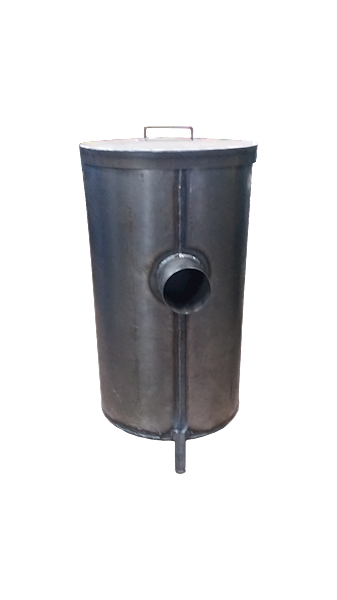 Piec do palenia trocin - trociniak średni z blachy ≠ 1.5mm ( Ø 470mm x 810mm )