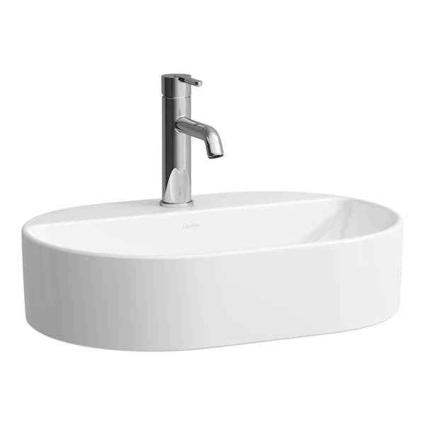 Laufen Washbasin bowl savoy Umywalka nablatowa owalna, z półką na baterię 550 x 380 x 130