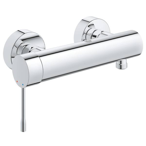 Grohe Essence bateria prysznicowa ścienna 1-uchwytowa 2-otworowa rozstaw otworów 150 mm chrom SilkMove głowica ceramiczna 35 mm, Long-Life Shine