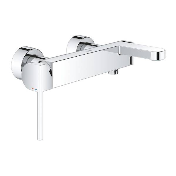 Grohe Plus bateria wannowa ścienna 1-uchwytowa 2-otworowa mosiężna zasięg wylewki: 189 mm chrom 