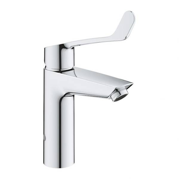 Bateria umywalkowa stojąca GROHE Eurosmart 1-uchwytowa 1-otworowa chrom w zestawie klucz umożliwiający uruchomienie dezynfekcji termicznej 