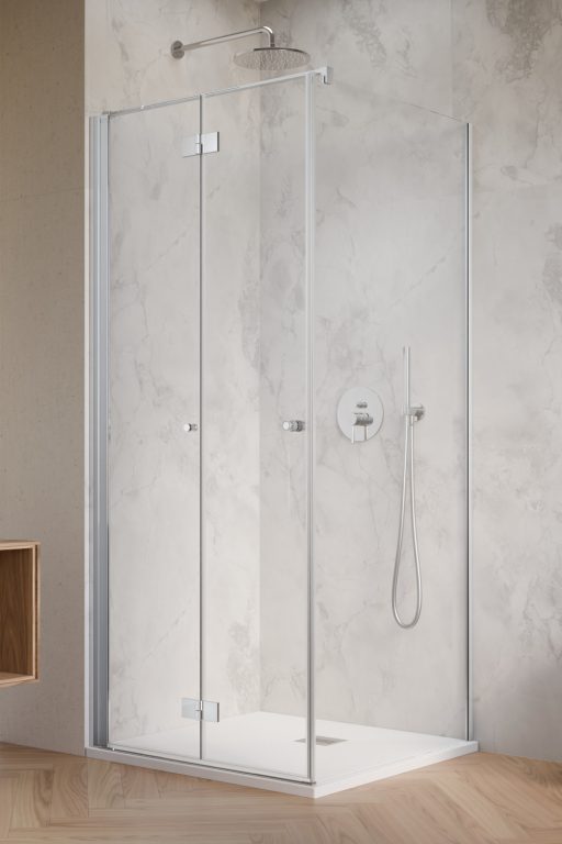 Nes S1 90 Przejrzyste szkło  Ścianka boczna 90cm do drzwi szkło przejrzyste 6mm, powłoka EasyClean 