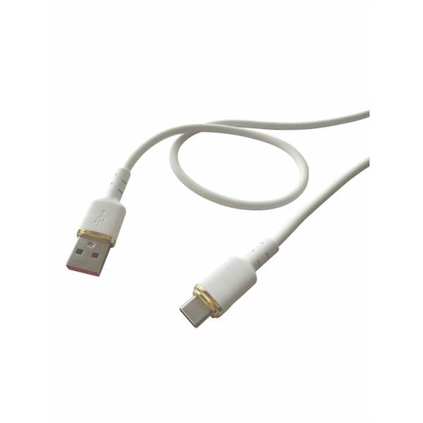 KABEL GSM PSA10B USB A- C 30W/3A SILICON biały 1m