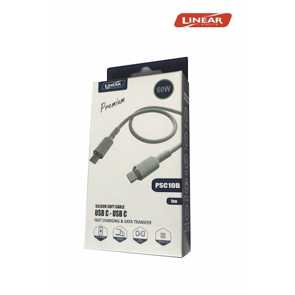 KABEL GSM PSC10B USB C-USB C 1m 60W/3A Sil.biały