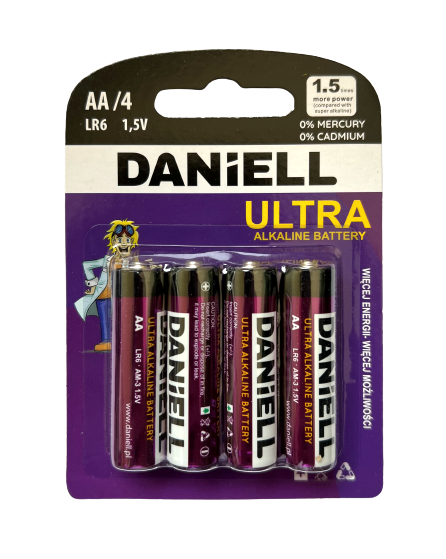 DANIELL BATERIA ULTRA ALKALINE AA LR6/4szt