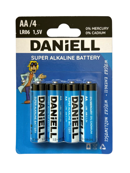 DANIELL BATERIA SUPER ALKALINE AA LR6/4szt