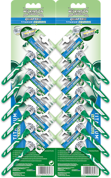 WILKINSON SWORD QUATTRO TITANIUM SENSITIVE/12 szt.