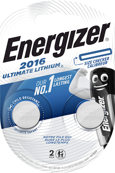 ENERGIZER BATERIA ULTIMATE LITHIUM CR2016/2 szt.
