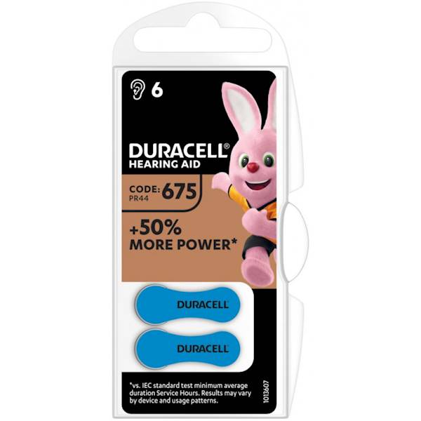 DURACELL BAT.SŁUCHOWA ACITVAIR TYP 675/PR44/ 6szt.