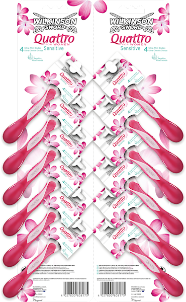 WILKINSON SWORD QUATTRO FOR WOMEN SENSITIVE/12 szt.