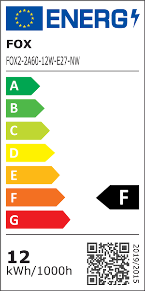 FOX ŻARÓWKA LED BULB A60 12W E27 230V NEUTRALNA