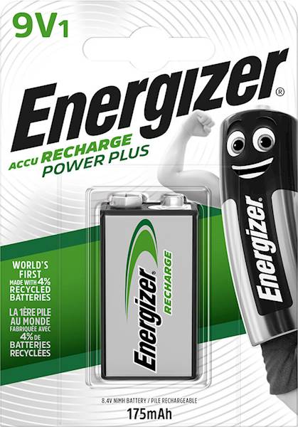 ENERGIZER AKUMULATOR POWER PLUS 9V HR22/1 175 mAh