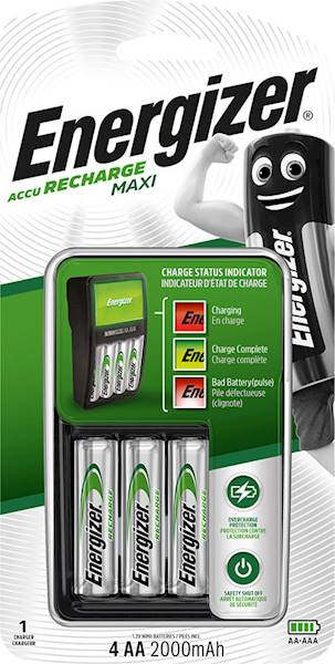 ŁADOWARKA ENERGIZER MAXI+4AA ACU HR6 POWER PLUS 2000mAh