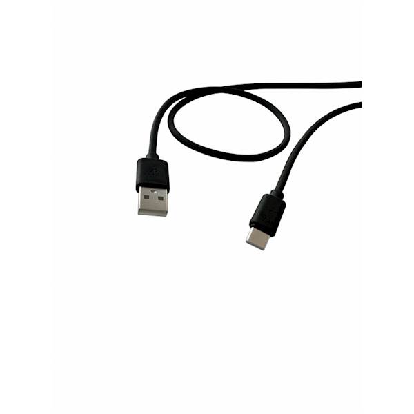 KABEL GSM PTA12C USB A- C 30W/3A TPE 1.2 m czarny
