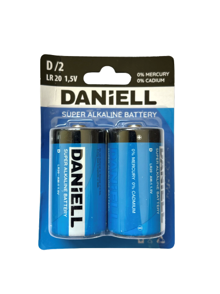 DANIELL BATERIA SUPER ALKALINE D LR20/2szt