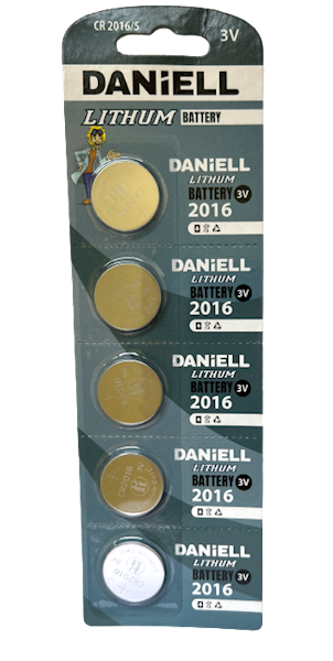 DANIELL BATERIA CR2016/5 szt.