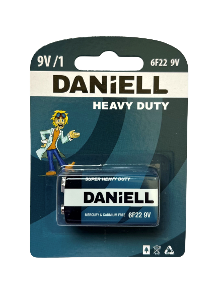 DANIELL BATERIA CYNKOWO-WĘGLOWA 9V 6F22 szt