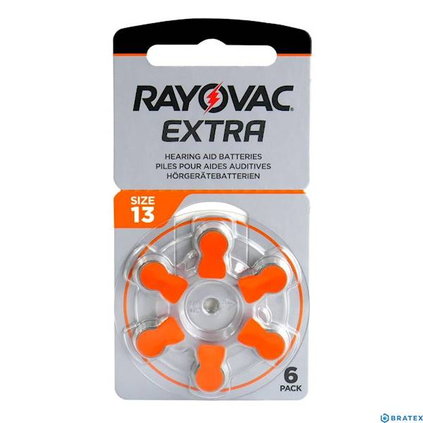 RAYOVAC BATERIA EXTRA SŁUCHOWA TYP 13/PR48/ 6szt.