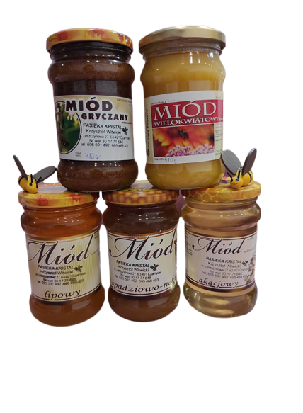 Miód  410g  mix odmian 