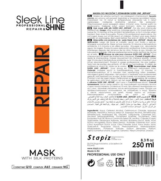 STAPiZ Maska SLEEK LINE- repair 250ml
