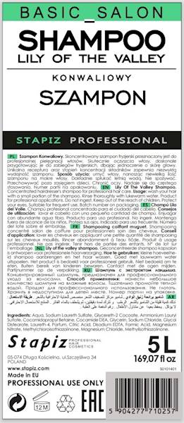 STAPiZ Szampon fryzjerski - konwaliowy 5L