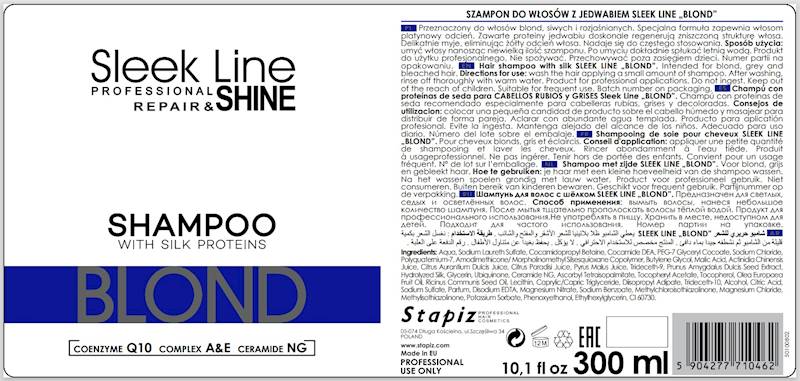 STAPiZ Szampon BLOND SLEEK LINE- 300ml