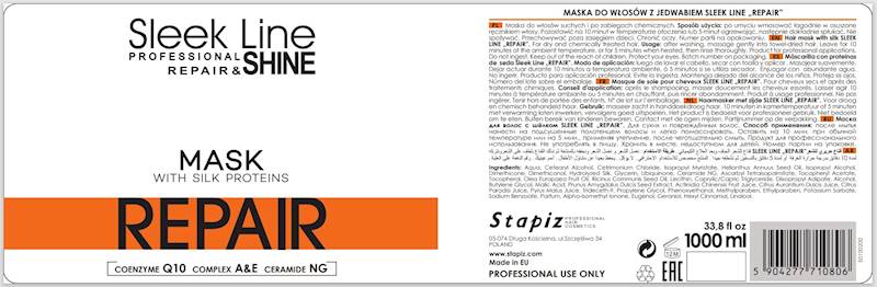 STAPiZ Maska SLEEK LINE - REPAIR 1000ml