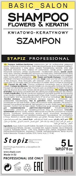 STAPIZ Szampon kwiatowo-  keratynowy 5L