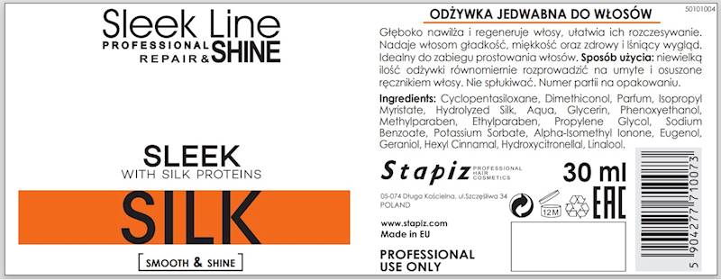 STAPiZ Jedwabna odżywka "Sleek Silk" jedwab 30ml