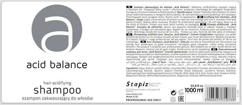 STAPiZ szampon  acid 1000ml 
