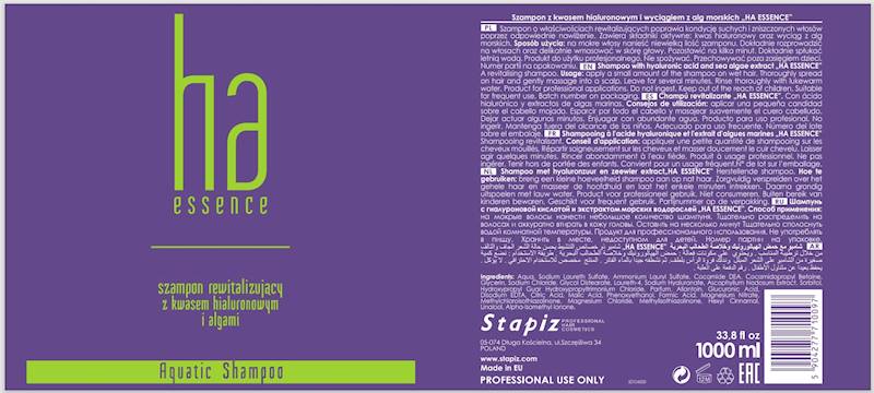 STAPiZ HA Szampon "Ha Essence" Aquatic 1000ml