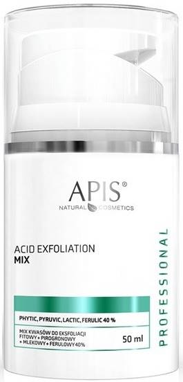 APiS Eksfoliacja mix kwasów fitowy zielony 50ml