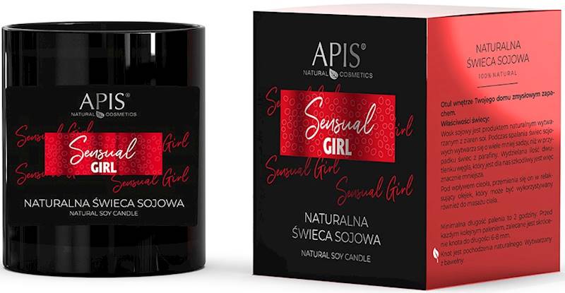 APiS Świeca sojowa Sensual Girl 250ml
