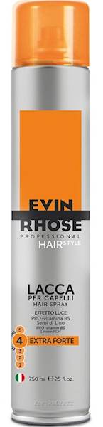 EVIN RHOSE Lakier do włosów EXTRA Mocny 750ml SREB
