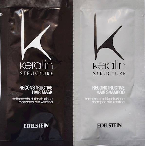 EDELSTEiN Szampon + maska keratin 2x12ml