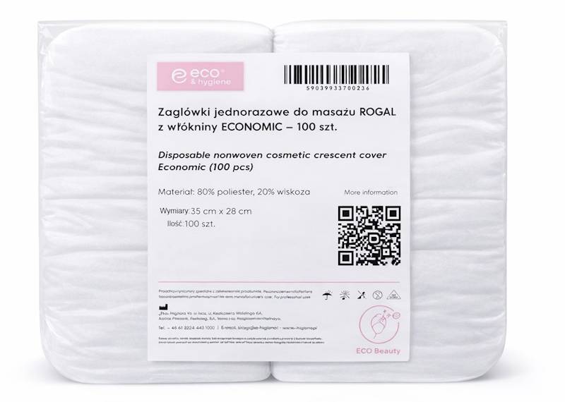 Zagłówki kosmetyczne Rogal 100szt