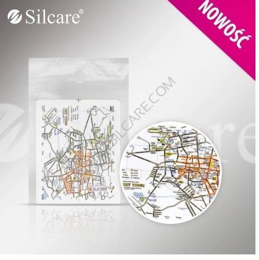 SILCARE Naklejki na paznokcie MAPY nr BLE1899