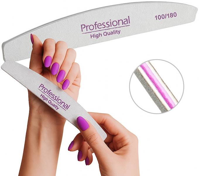 Pilnik PROFESSIONAL półksiężyc zebra 100/180