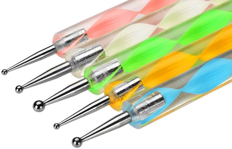 Sonda do zdobień kolorowa plastikowa dwustronna