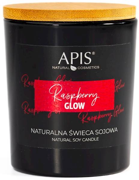 APIS Świeca sojowa Raspberry Glow 150g