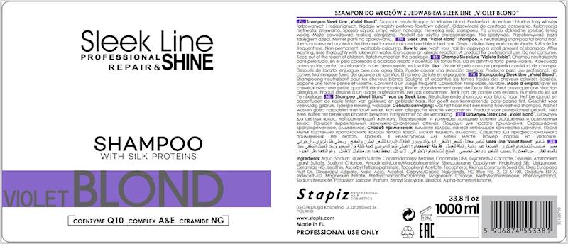 STAPIZ  Szampon SLEEK LINE-VIOLET BLOND 1000ml