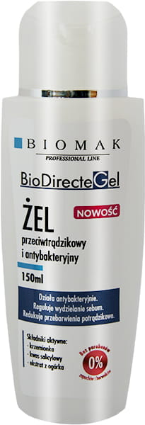 BIOMAK Żel Przeciwtrądzikowy antybakteryjny 150ml