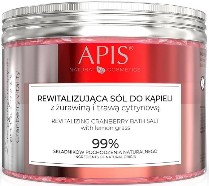 APIS sól żurawinowa z trawą cytrynową 650g