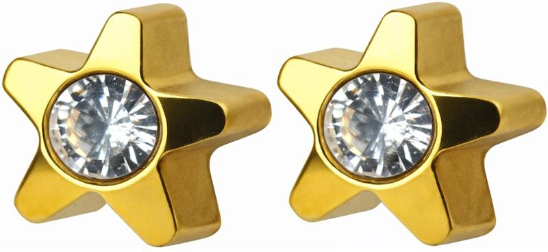 STUDEX kolczyk złoty STARLITE