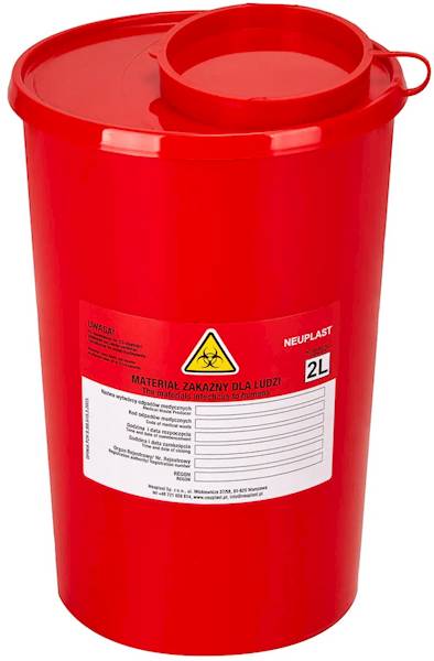 Pojemnik na odpady medyczne 2L
